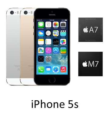 iPhone 5S A7 handset White and Gold - Hero