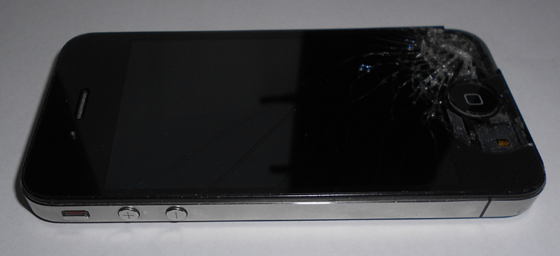 iPhone screen shattered